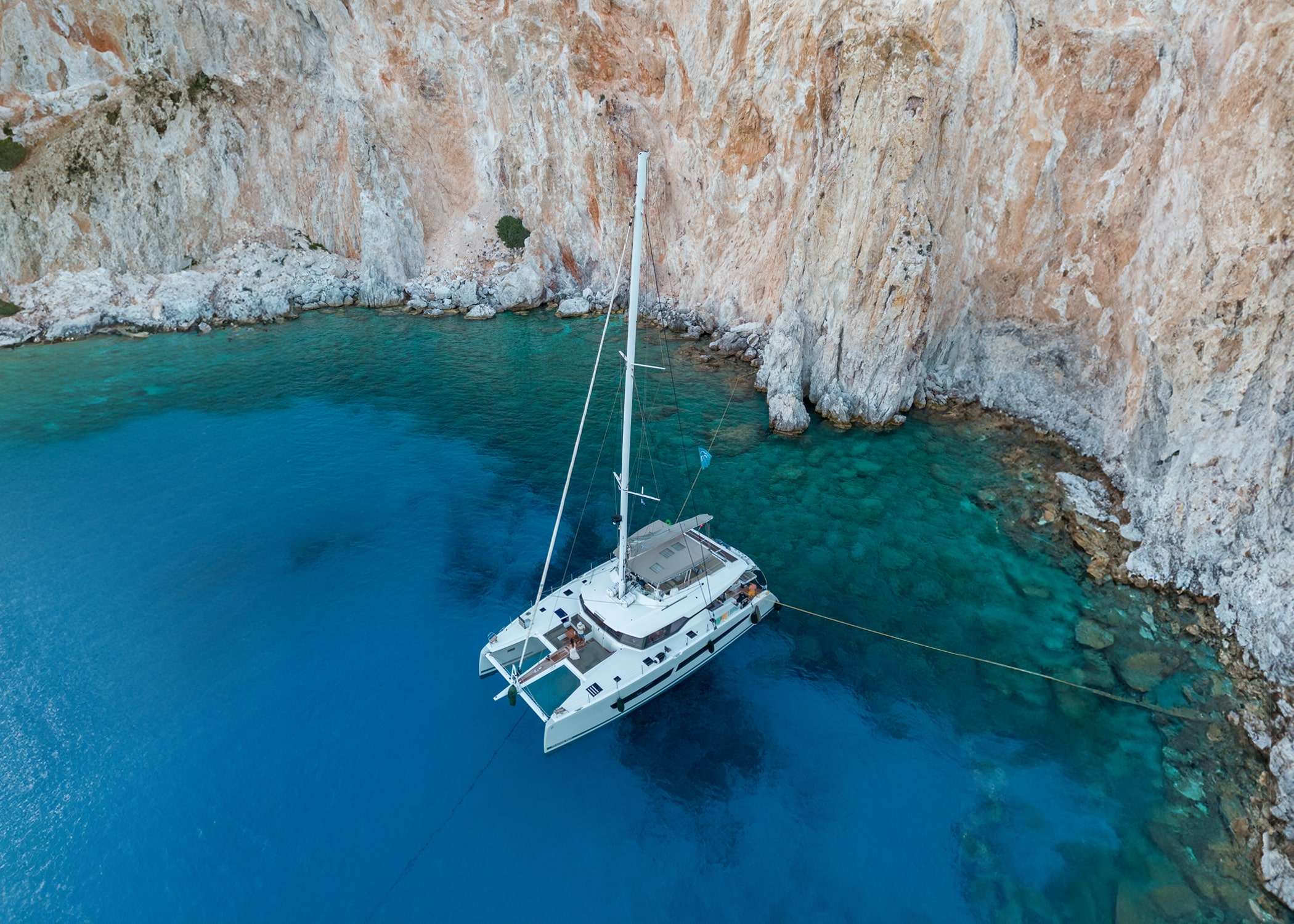 20-metre Fountaine Pajot Alegria 67 sailing catamaran Serenissima — 5-cabin charter with bicycles for 10 guests