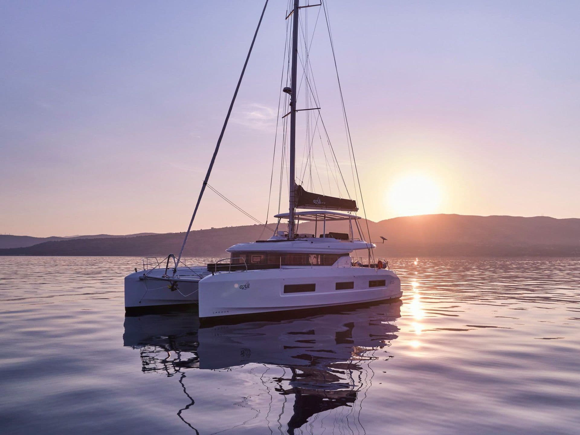 17-metre Lagoon 55 sailing catamaran Azul — the best week of your life, charter for 8 guests in Greece