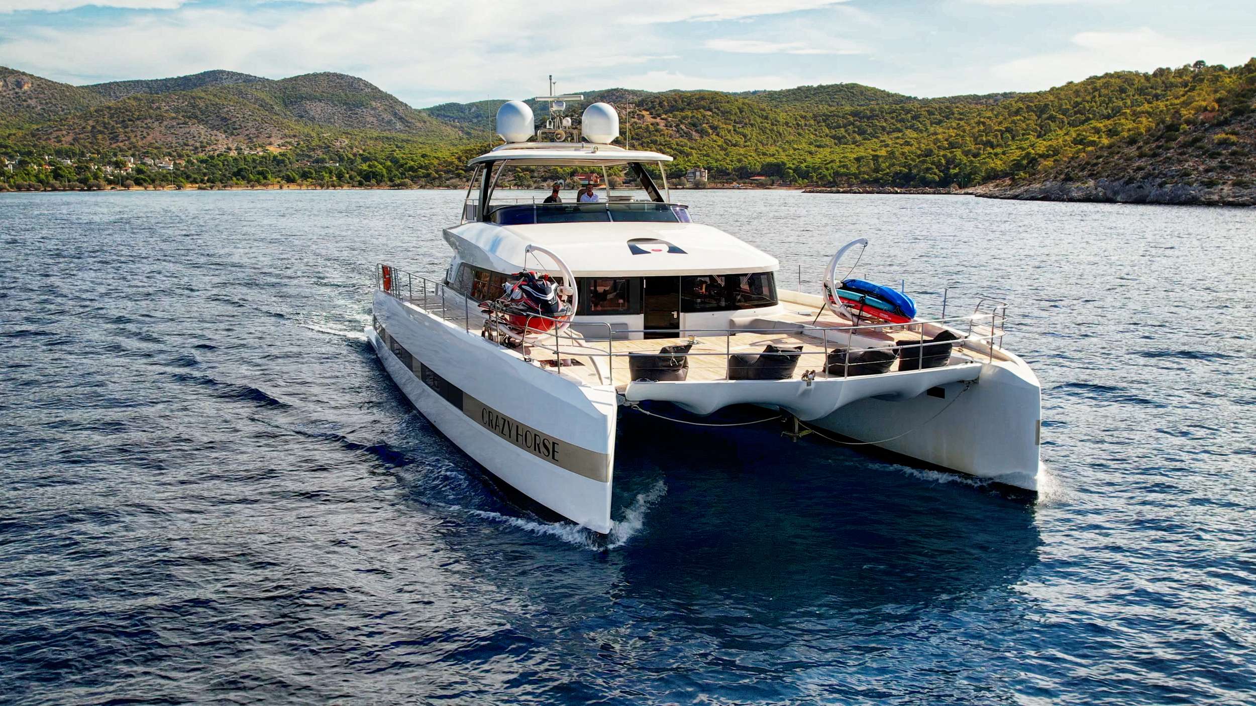 P/CAT Crazy Horse — luxury yacht charter Greece