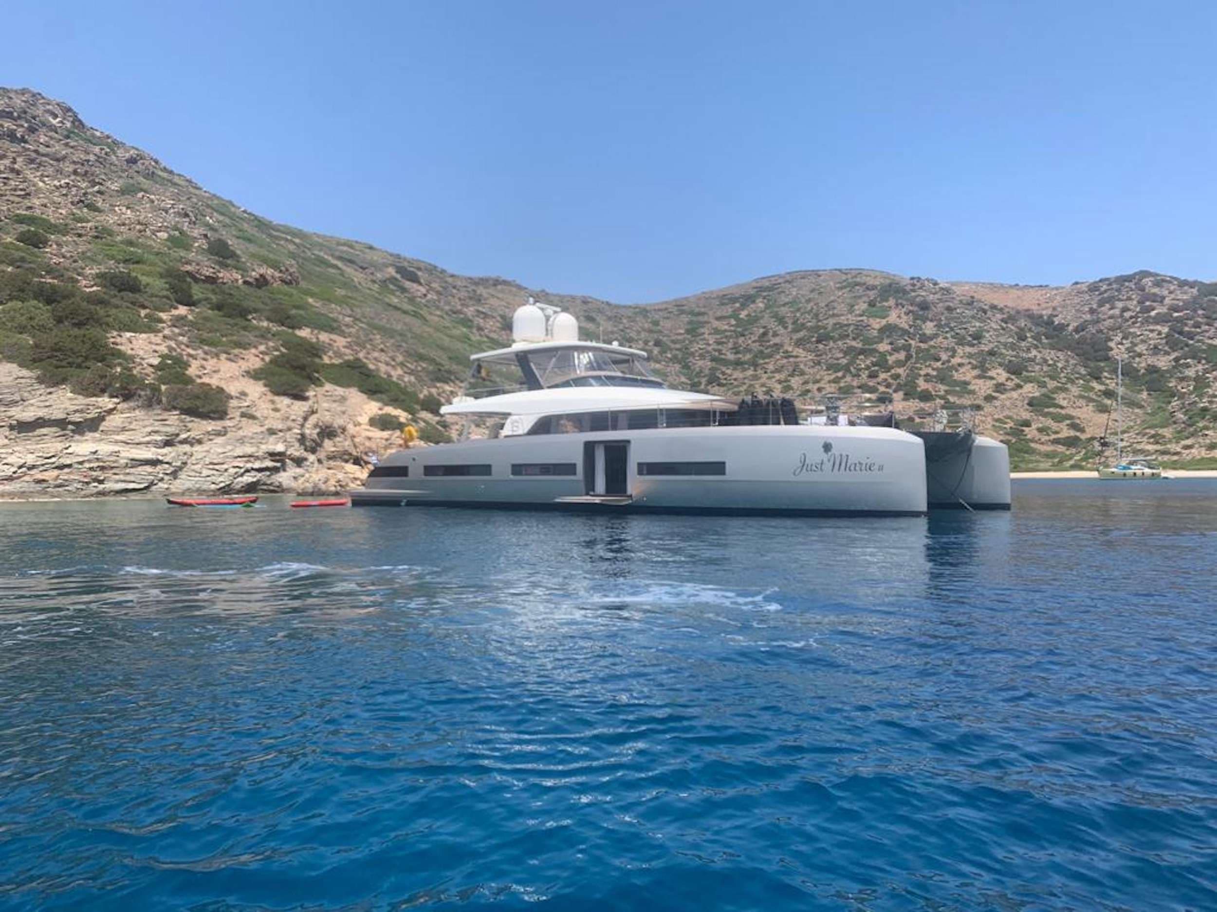 P/CAT Just Marie 2 — luxury yacht charter Greece