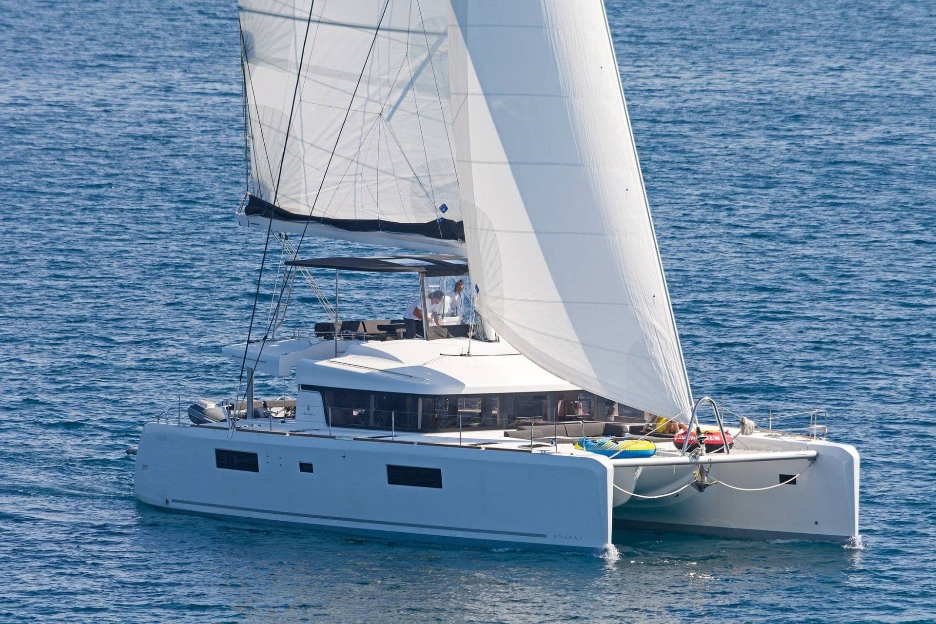 16-metre Lagoon 52 sailing catamaran Summer Star — 5-star reviewed family favourite charter for 10 guests in Greece