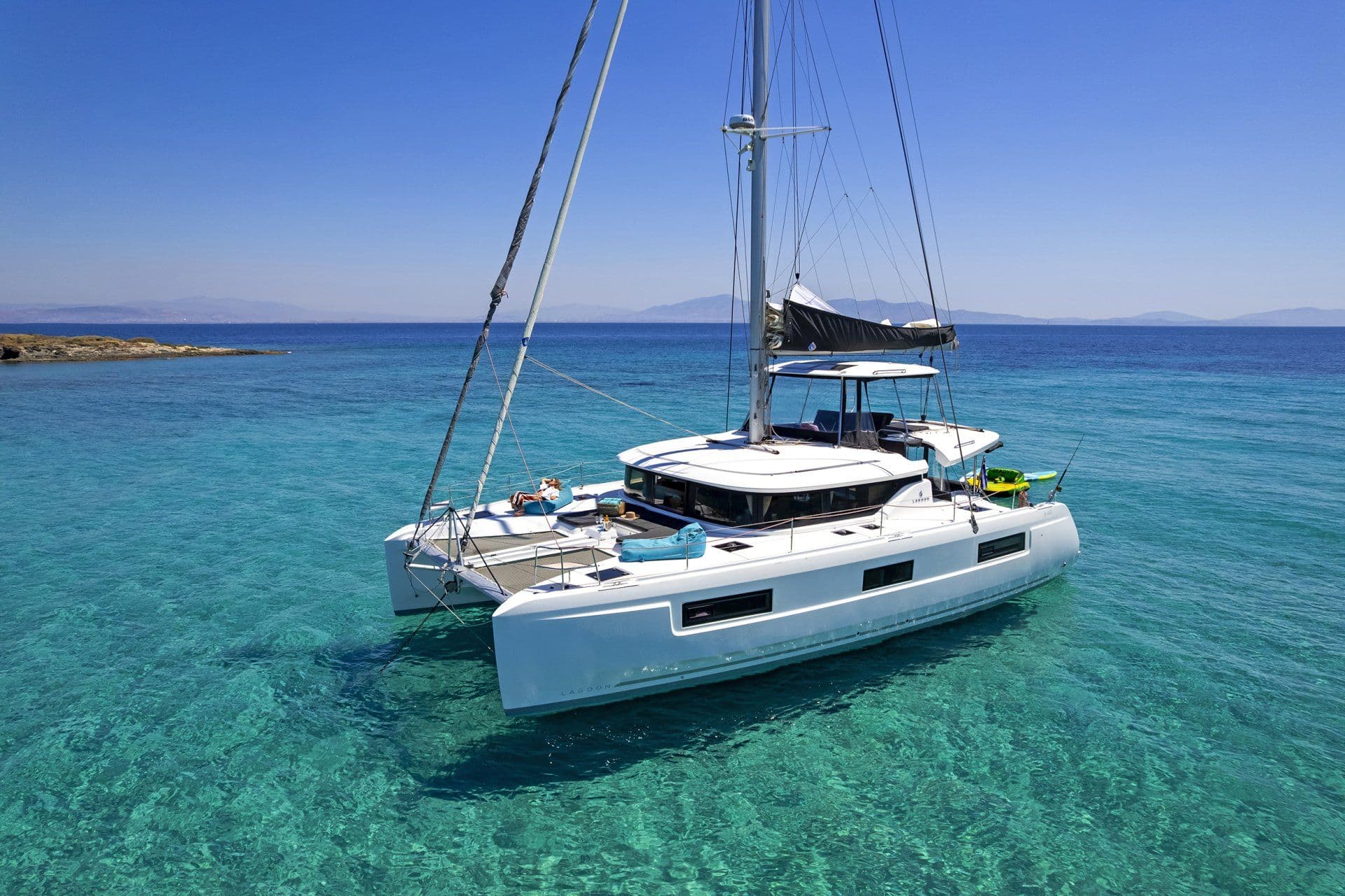 14-metre Lagoon 46 sailing catamaran My Star — your first taste of Greek sailing, charter for 8 guests