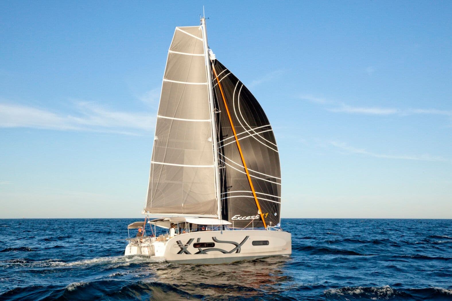 11-metre Excess 11 sailing catamaran Alia — brand new 2024 modern design, charter for 10 guests in Greece