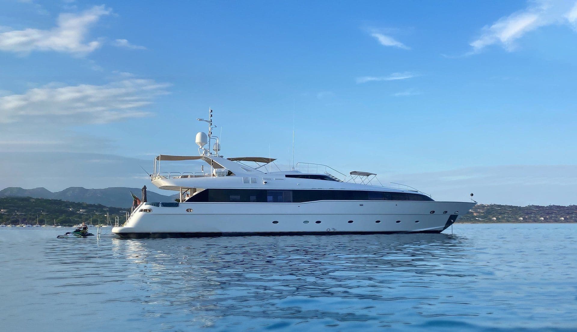 37-metre custom-built motor yacht Brooklyn — spacious luxury charter for 10 guests in Greece